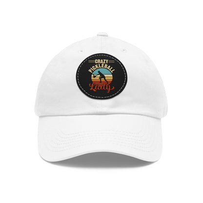 Funny Pickleball Cap - Crazy Pickleball Lady White