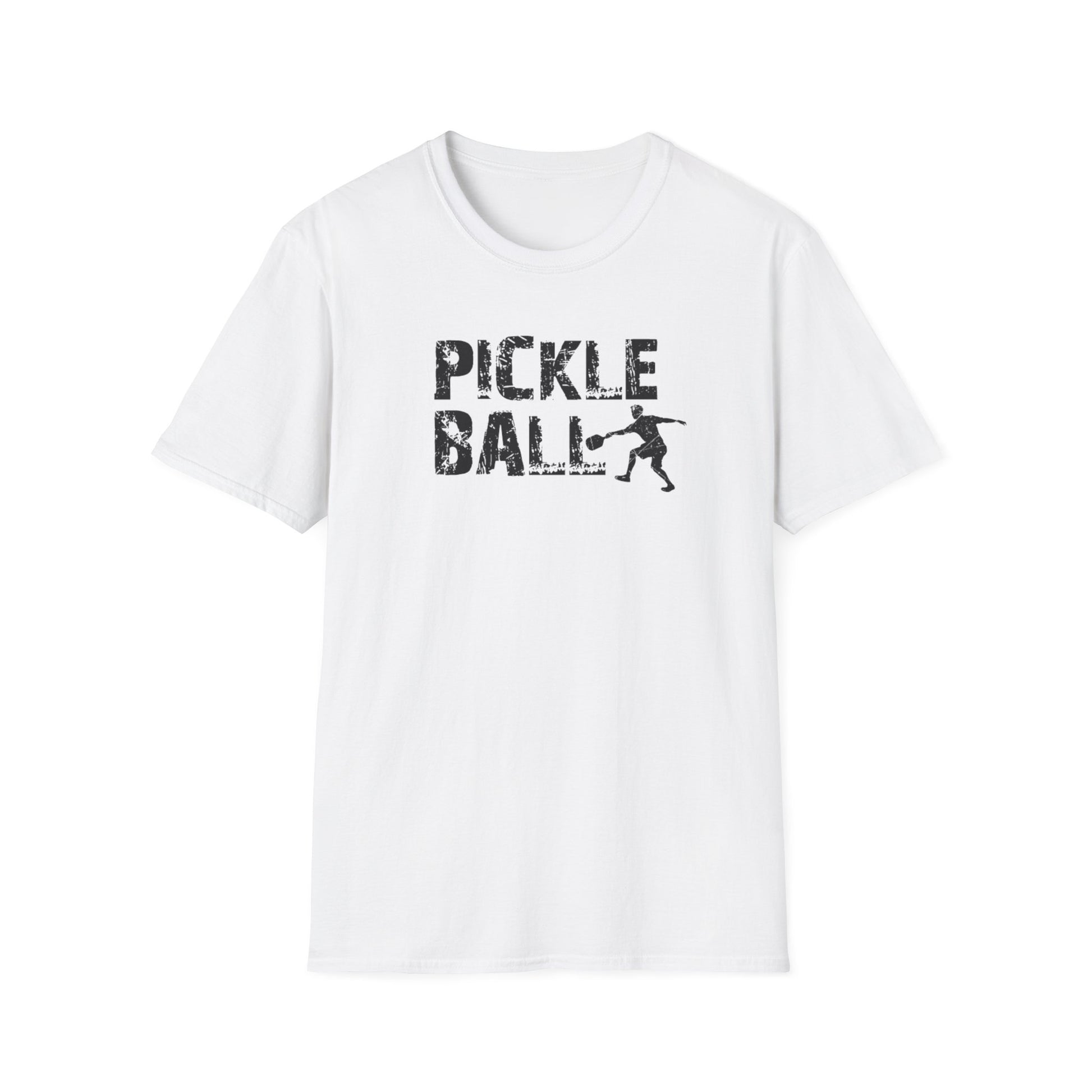 Men's Comfy Pickleball T-shirt - Pickleball Player White
