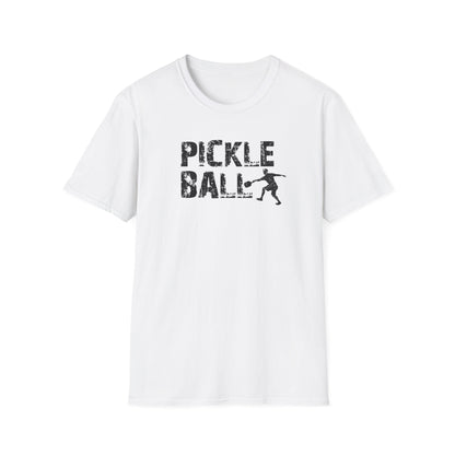 Men's Comfy Pickleball T-shirt - Pickleball Player White