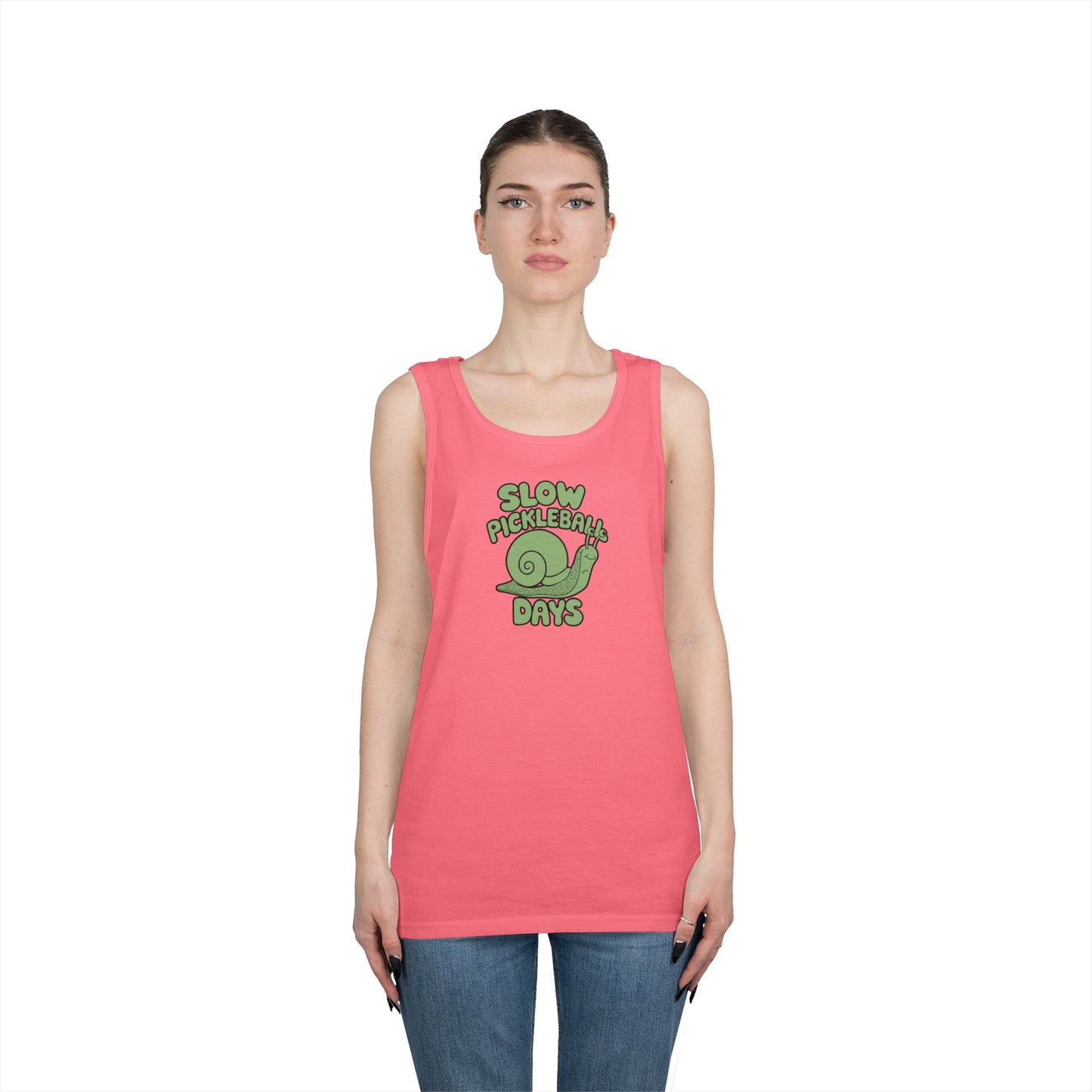 Women's Cute Pickleball Tank Top - Slow Pickleball Days