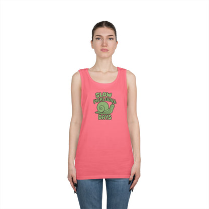 Women's Cute Pickleball Tank Top - Slow Pickleball Days