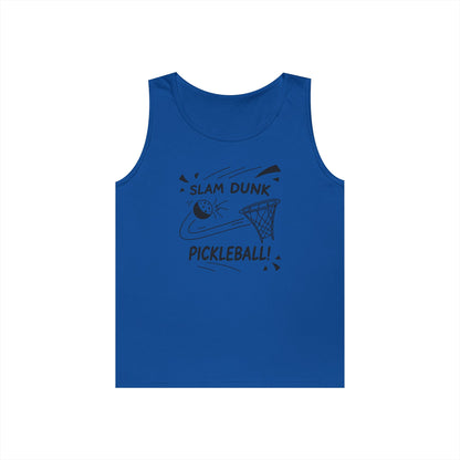 Men's Comfy Pickleball Tank Top - Slam Dunk Pickleball Royal