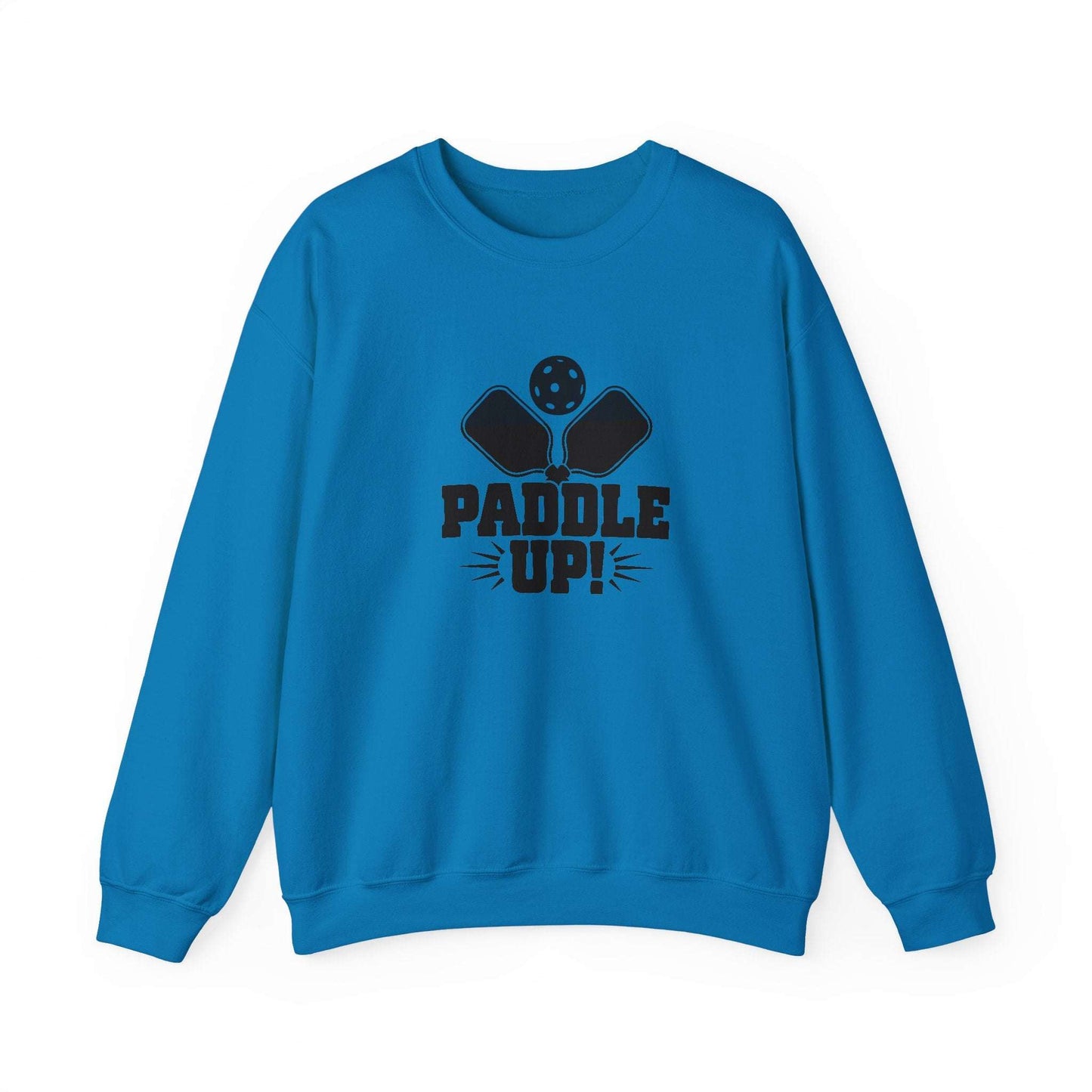 Men's Durable Pickleball Sweatshirt - Paddle Up Blue