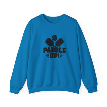 Men's Durable Pickleball Sweatshirt - Paddle Up Blue
