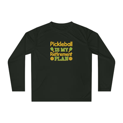 Men's Pickleball Long Sleeves top - Pickleball is my retirement plan Black