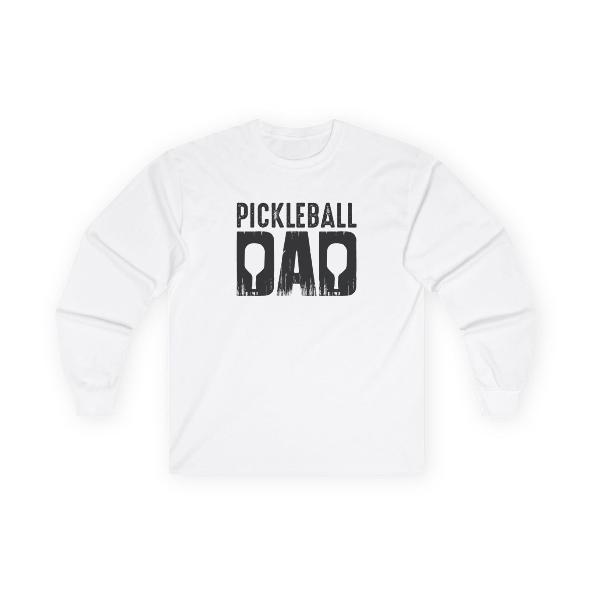 Men's Unique Pickleball Long Sleeves top - Pickleball Dad White
