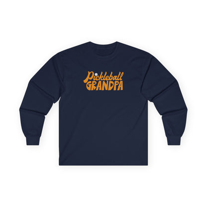 Men's Comfy Pickleball Long Sleeves top - Pickleball Grandpa Navy