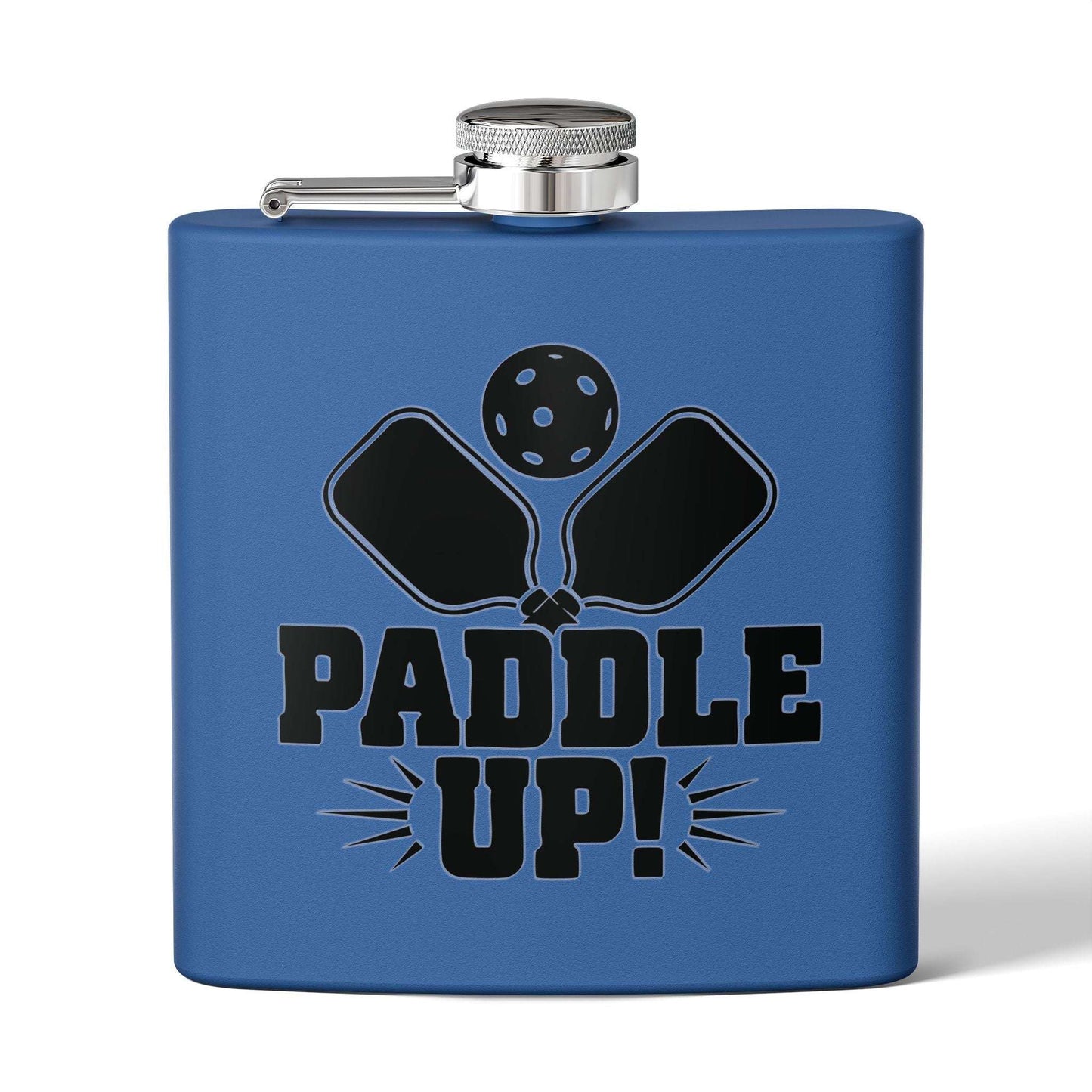 Pickleball Stylish Flask - Paddle Up Royal