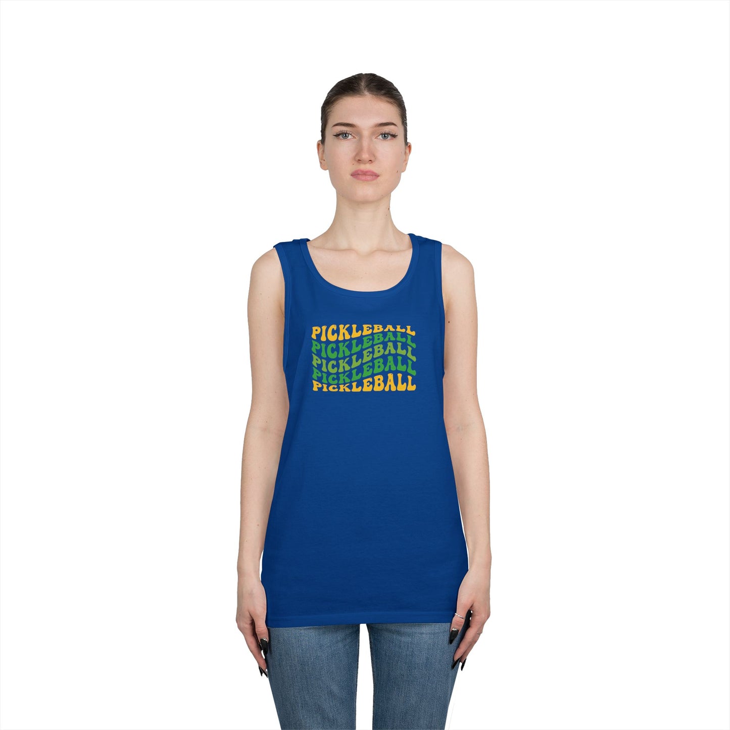 Women's Fun Pickleball Tank Top - Pickleball Wave