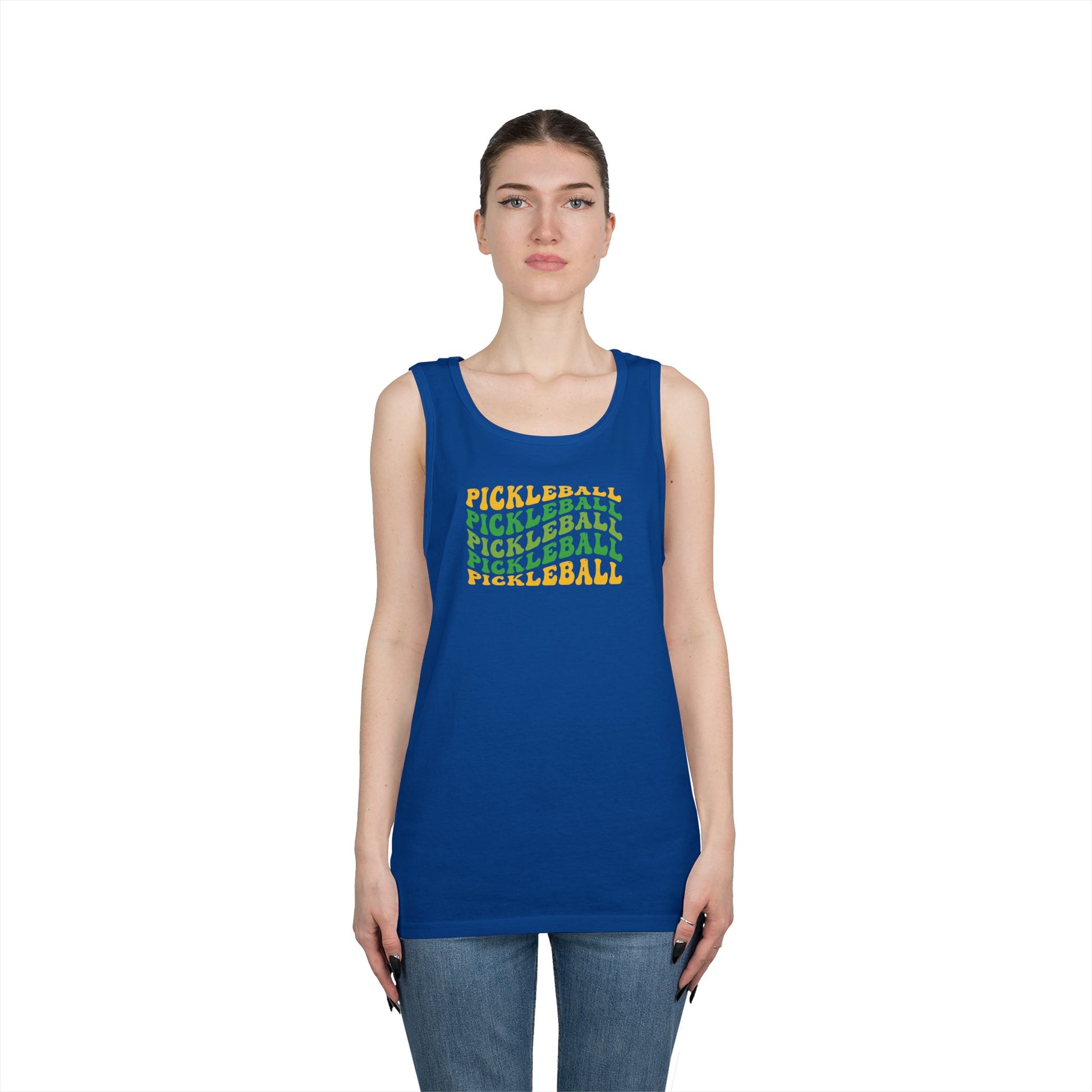 Women's Fun Pickleball Tank Top - Pickleball Wave