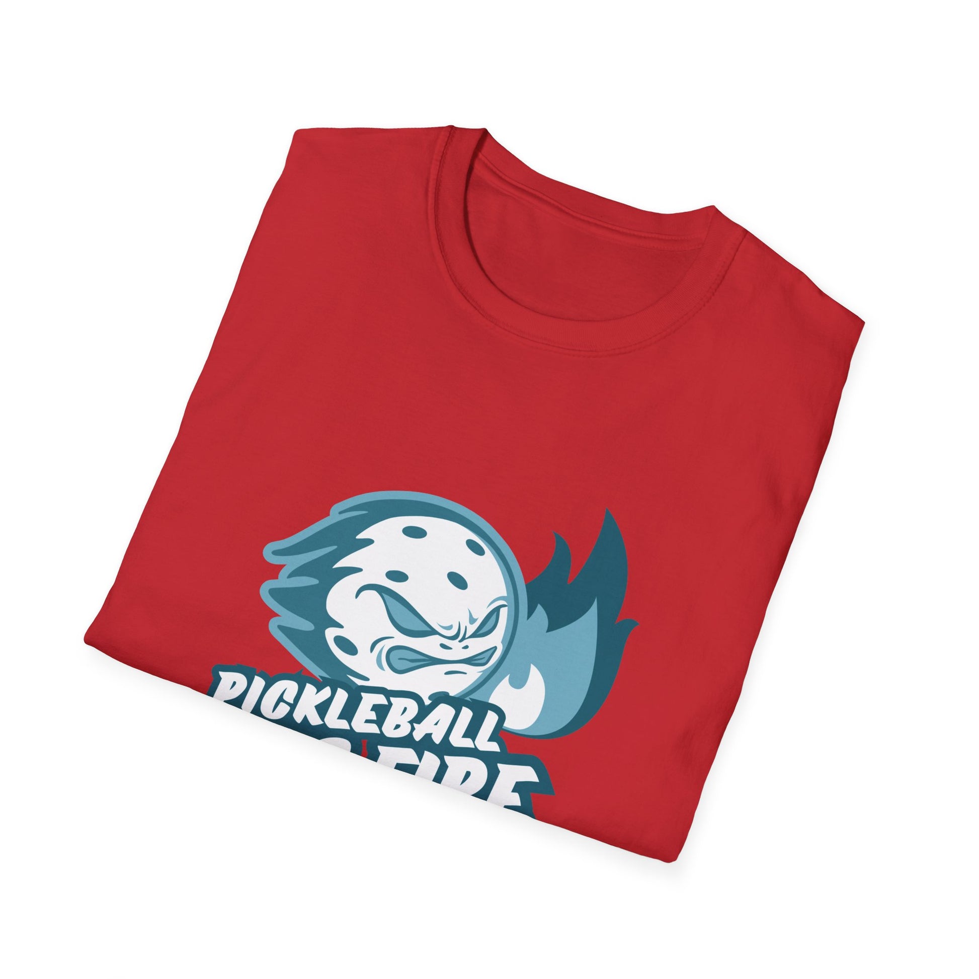 Men's Pickleball T-Shirt - Pickleball Is Fire Red