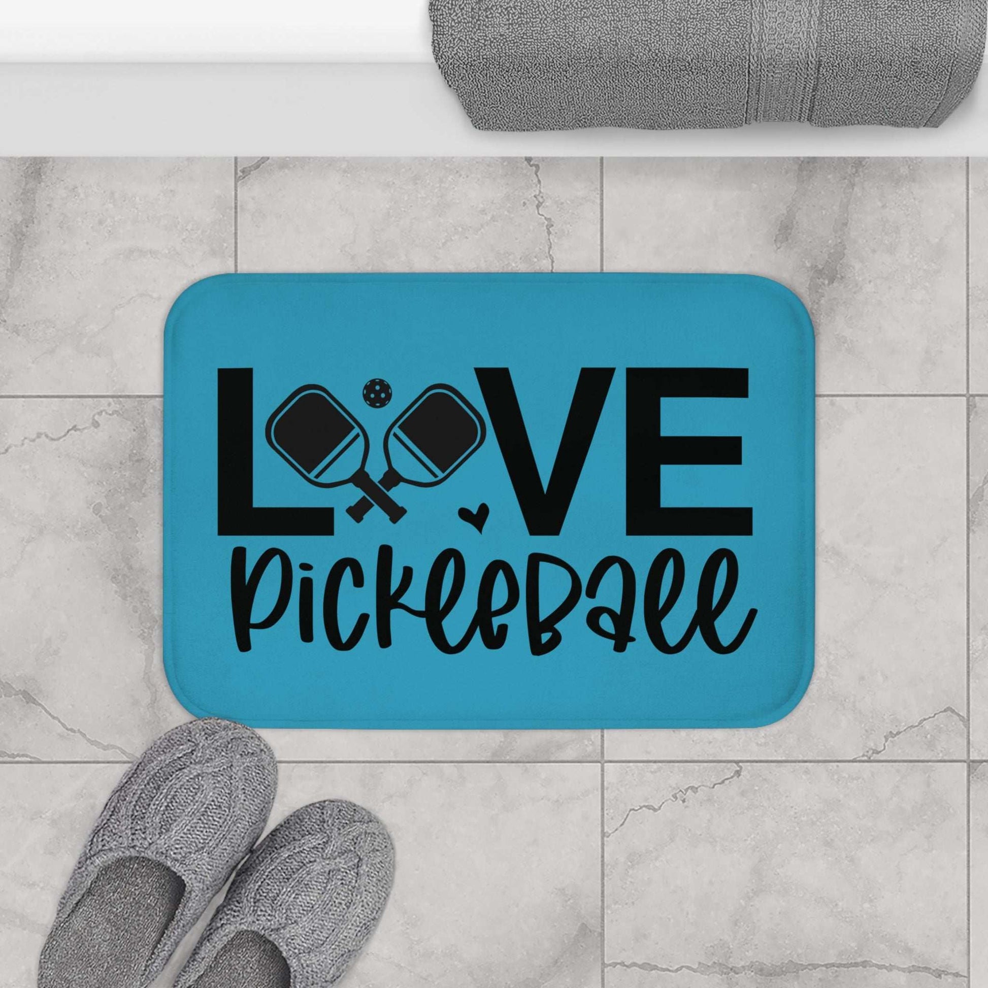Pickleball Vibrant Bath mat - Love Pickleball