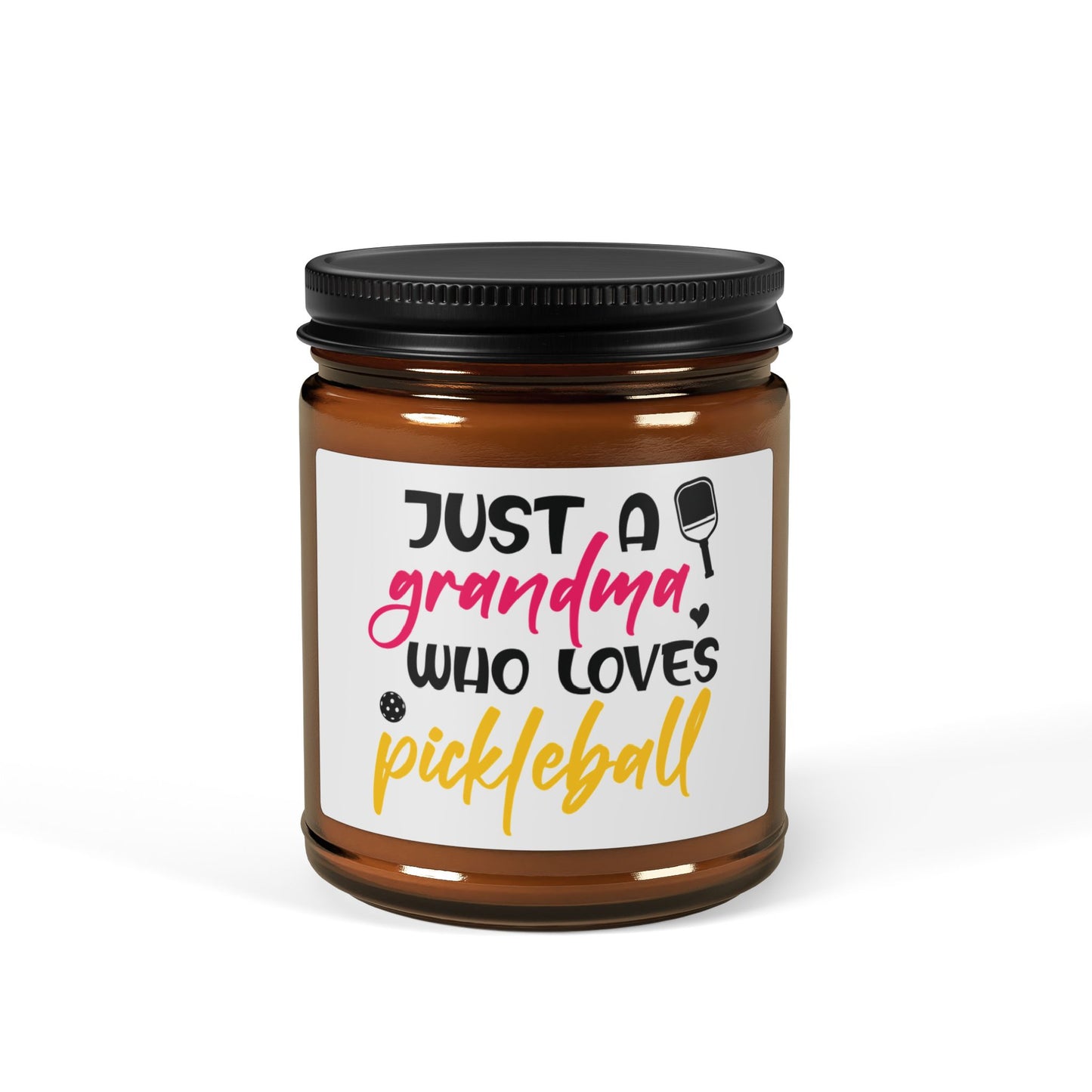 Pickleball Handy Candle - Just a Grandma Who Loves Pickleball Amber