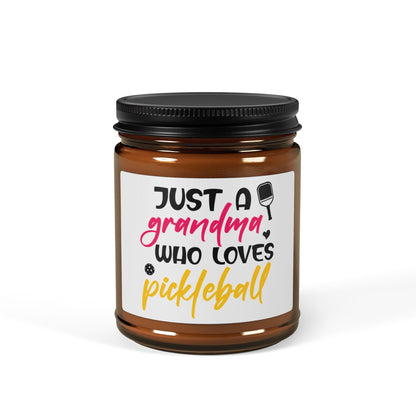 Pickleball Handy Candle - Just a Grandma Who Loves Pickleball Amber