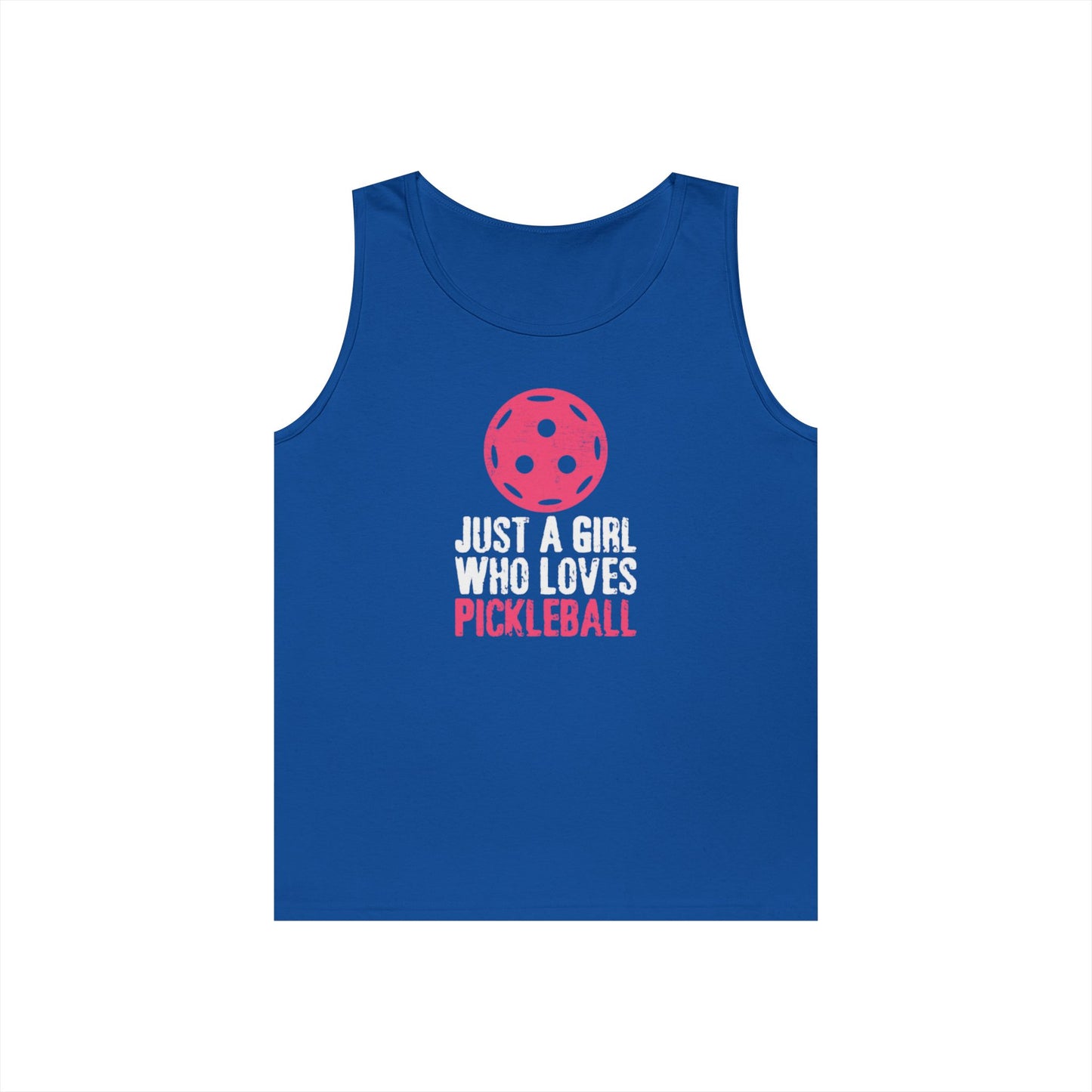 Women's Cute Pickleball Tank Top - Just A Girl Who Loves Pickleball Royal