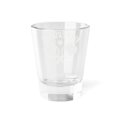 Pickleball Cute Shot Glass - Paddles and Ball