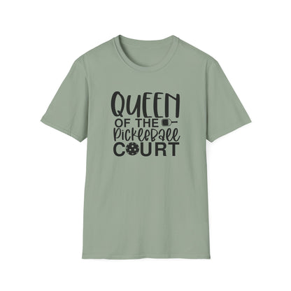 Women's Lightweight Pickleball T-shirt - Queen of the Pickleball Court Green