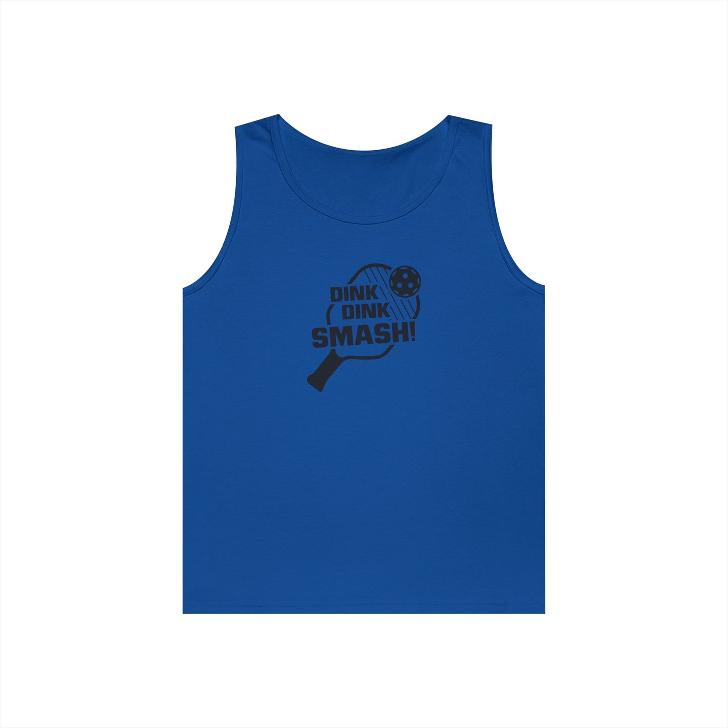 Men's Playful Pickleball Tank Top - Dink Dink Smash Royal