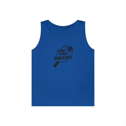 Men's Playful Pickleball Tank Top - Dink Dink Smash Royal