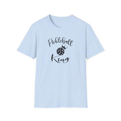 Men's Unique Pickleball T-shirt - Pickleball King Blue