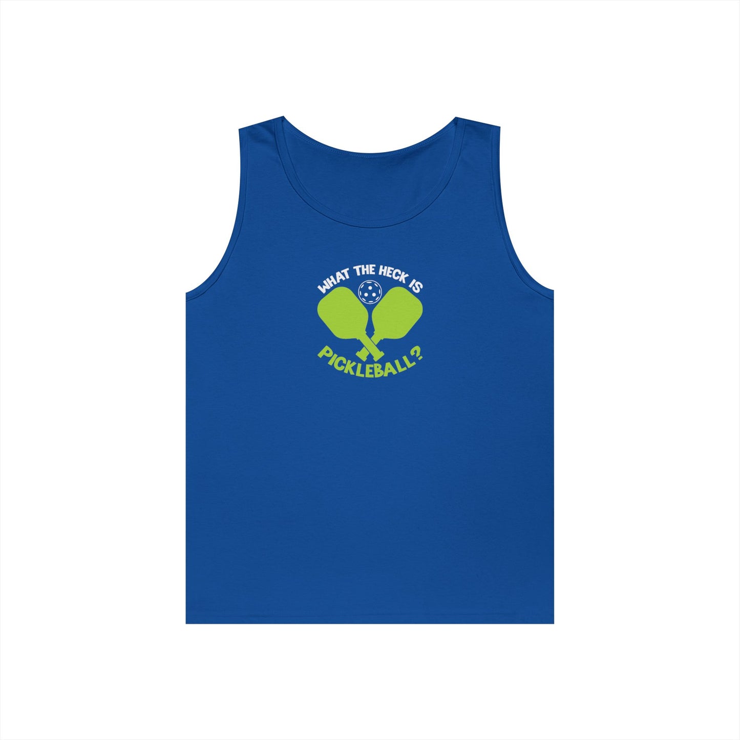 Women's Funny Pickleball Tank Top - What the Heck Is Pickleball? Royal