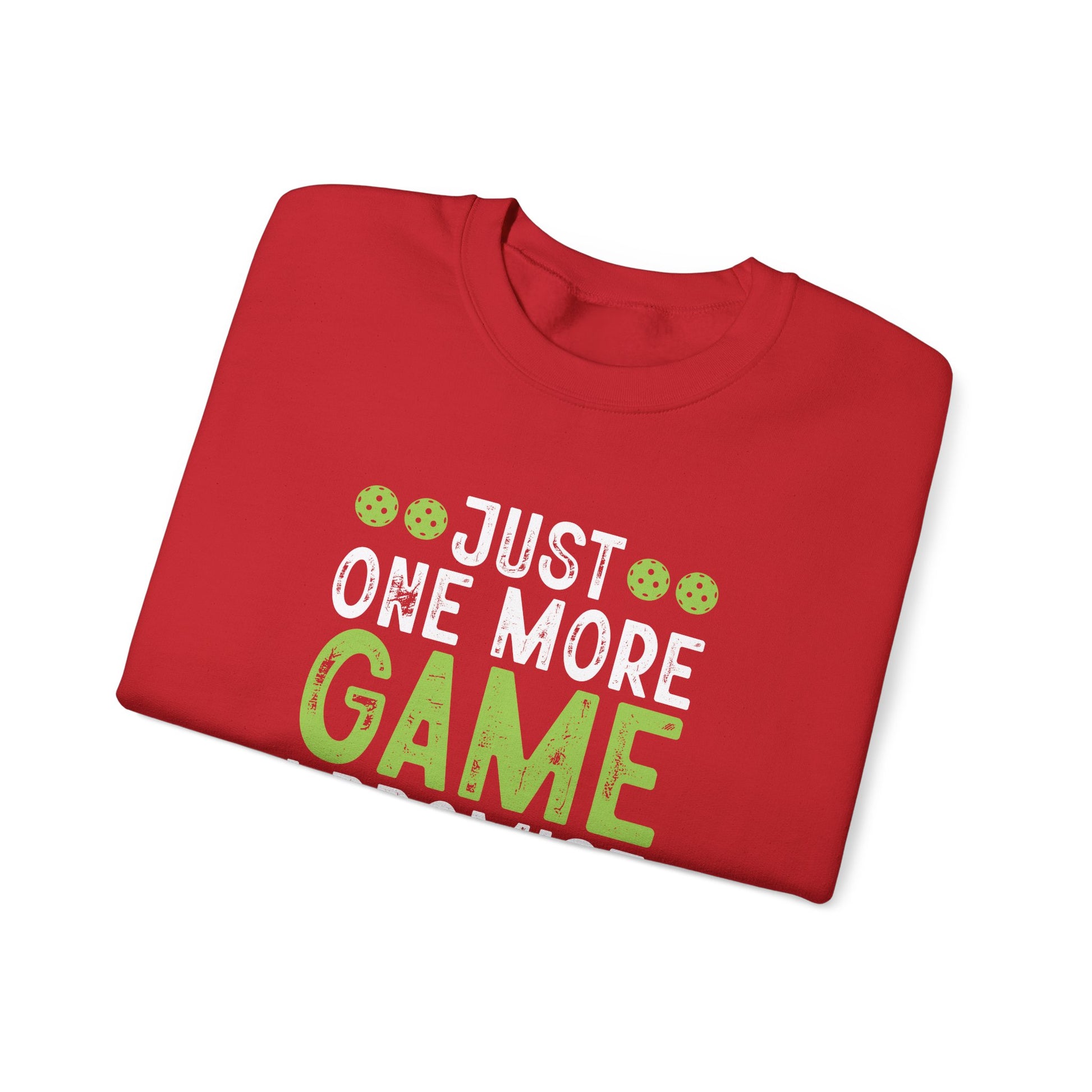Men's Durable Pickleball Sweatshirt - Just One More Game I Promise