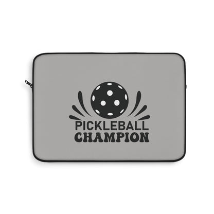 Pickleball Durable Laptop Sleeve - Pickleball Champion Grey