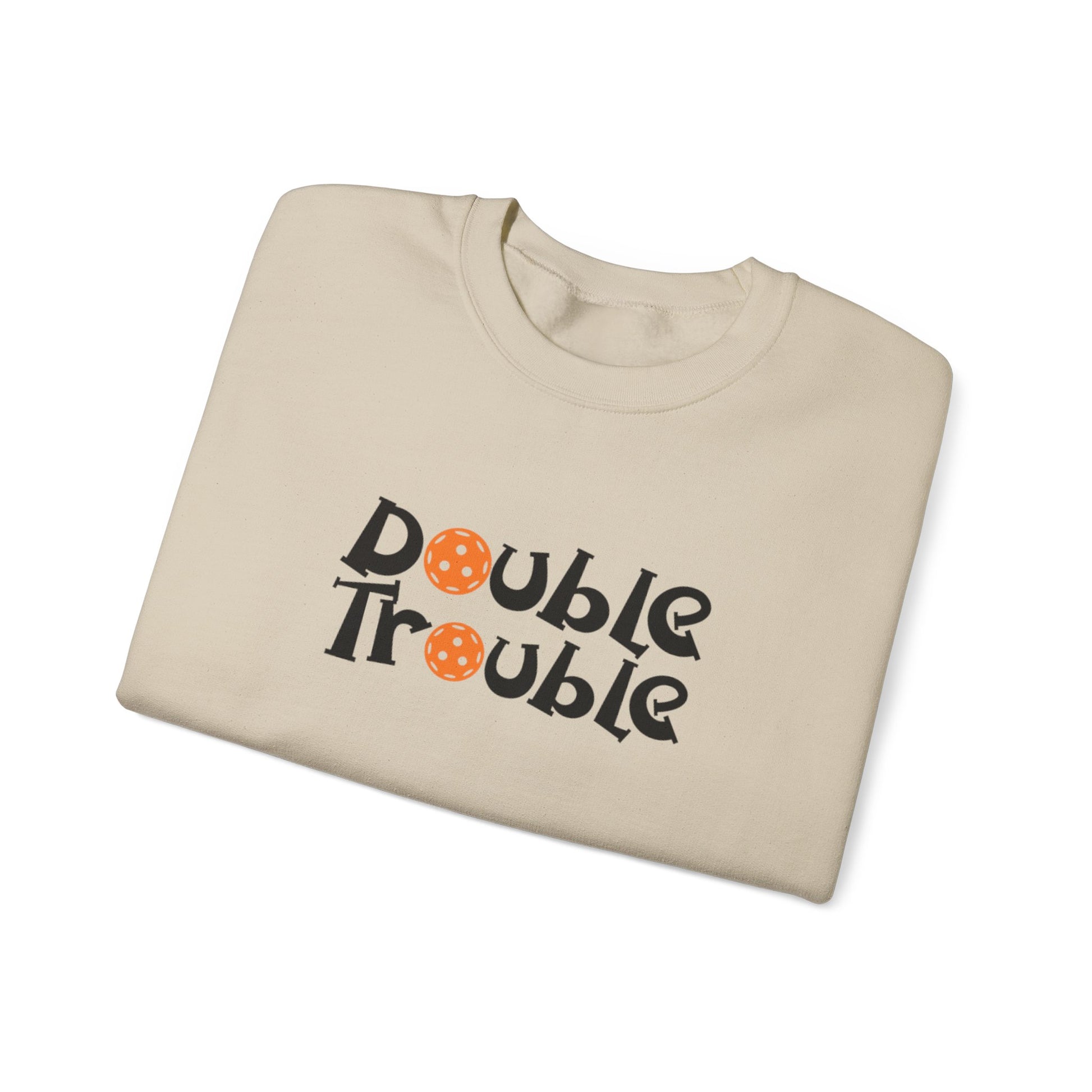 Men's Quirky Pickleball Sweatshirt - Double Trouble