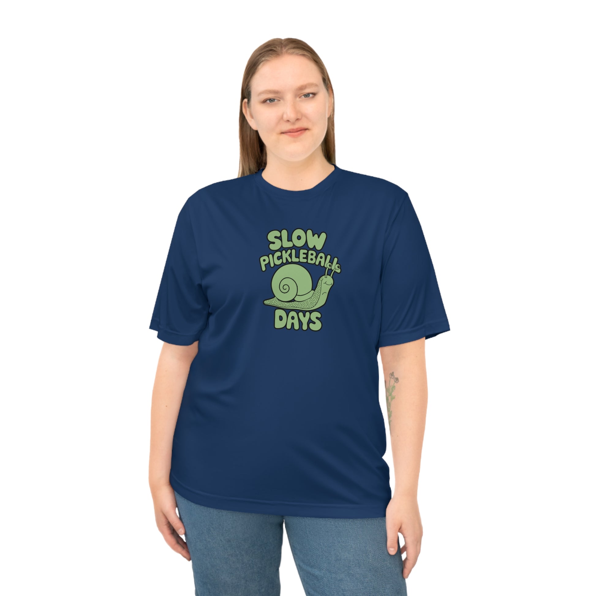Women's Lightweight Pickleball T-shirt - Slow Pickleball Days