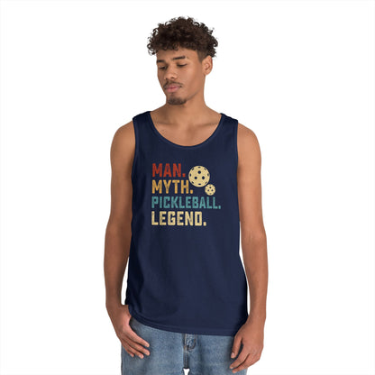 Men's Cool Pickleball Tank Top - Man Myth Pickleball Legend