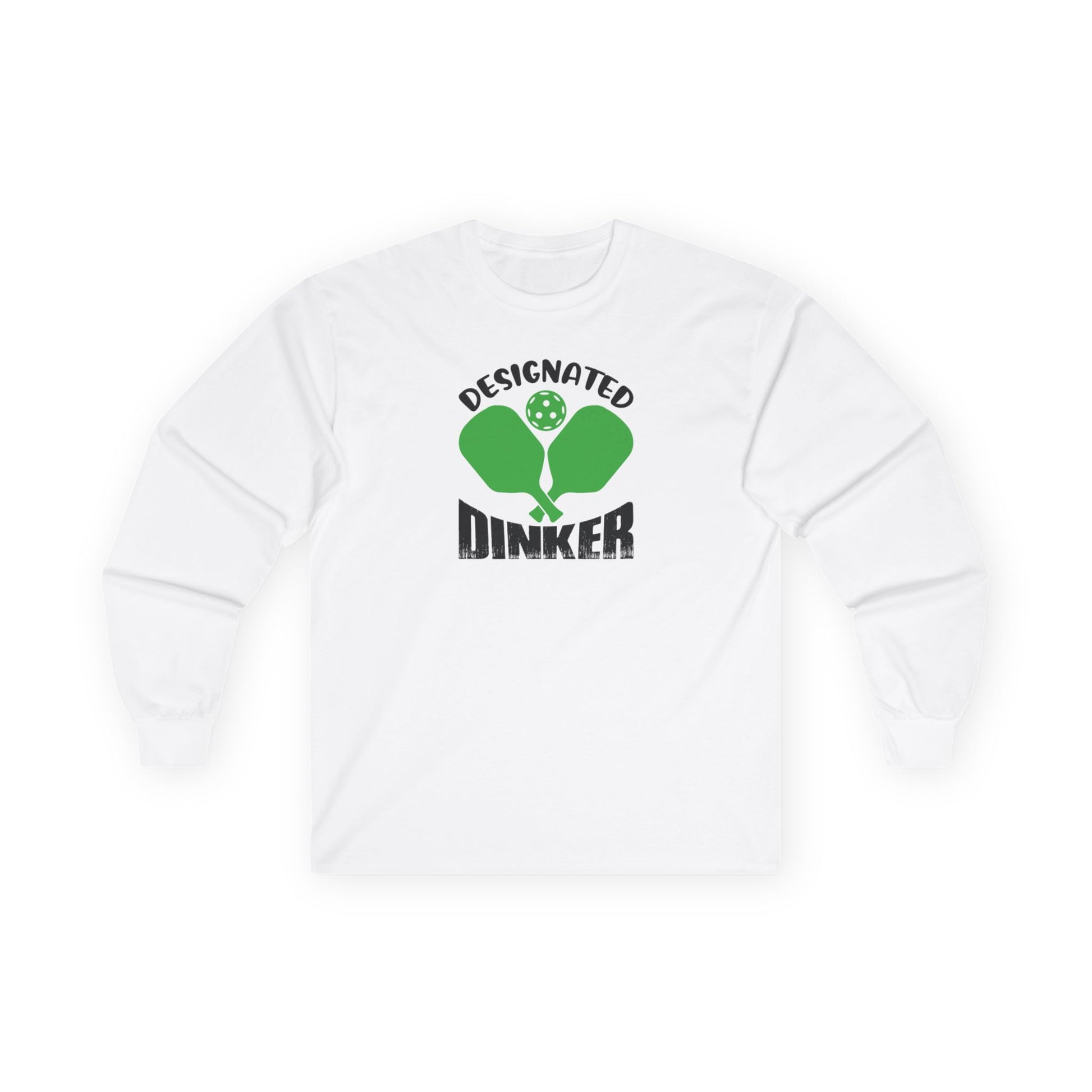 Women's Comfy Pickleball Long Sleeves top - Designated Dinker White