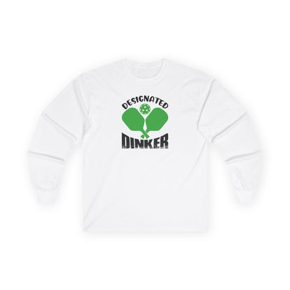 Women's Comfy Pickleball Long Sleeves top - Designated Dinker White