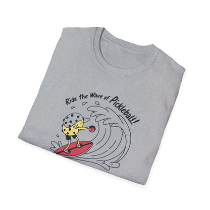 Men's Comfy Pickleball T-shirt - Ride the Wave of Pickleball