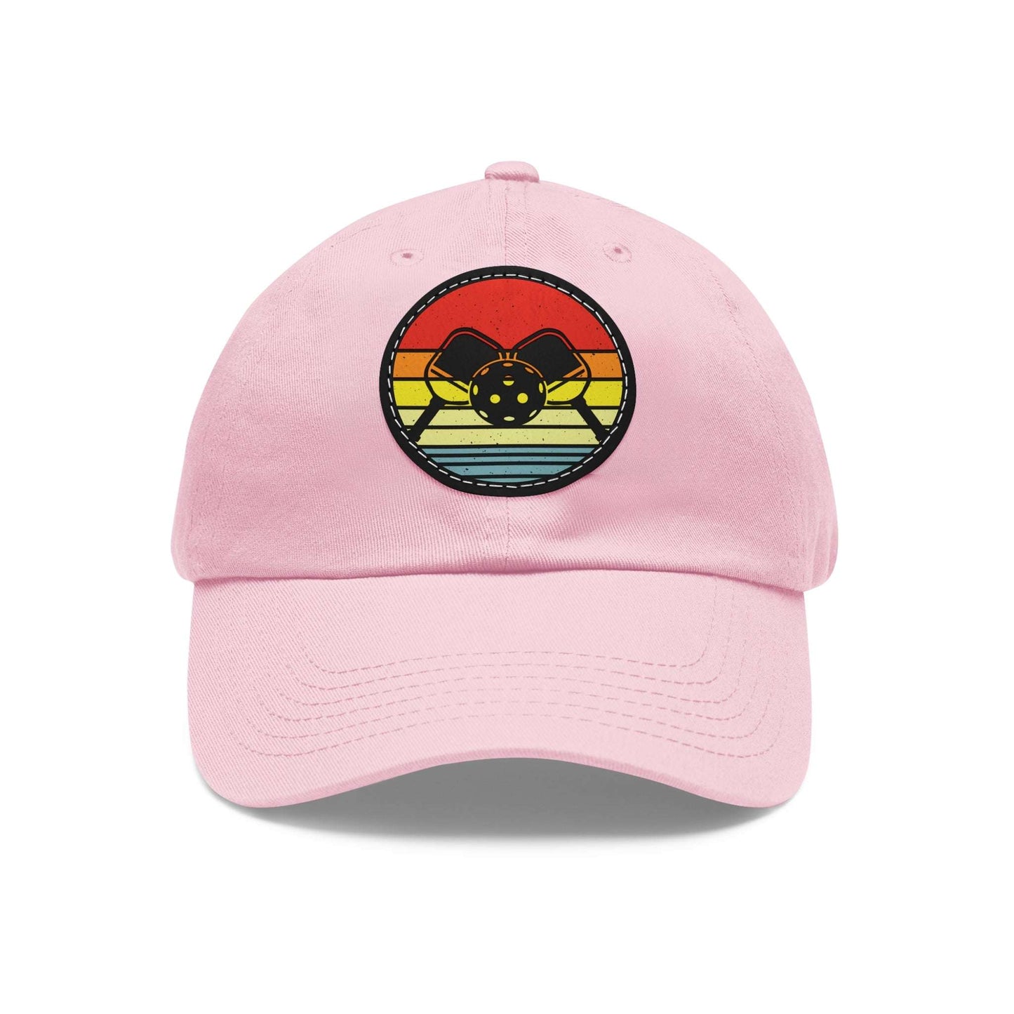 Pickleball Unique Cap - Paddles Rainbow Pink