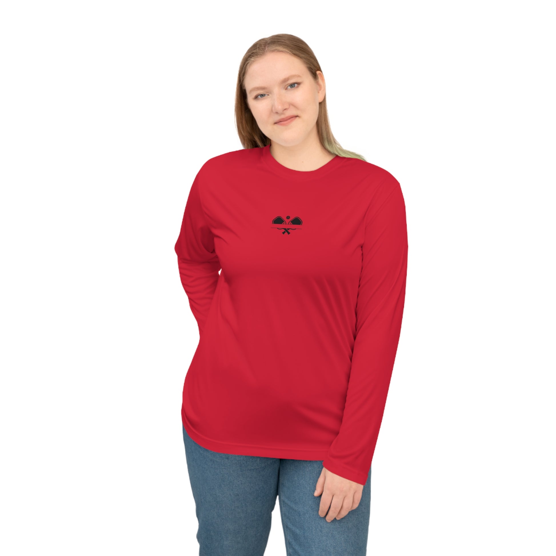 Women's Funny Pickleball Long Sleeves top - Soft Serve? Get Ice Cream