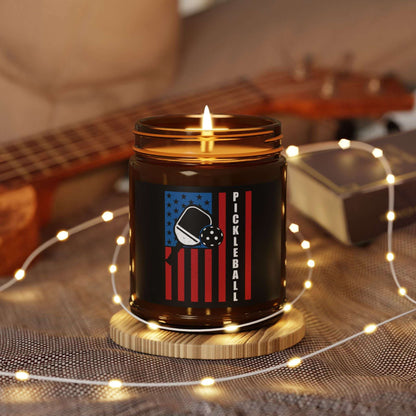Pickleball Cool Candle - Pickleball with American Flag