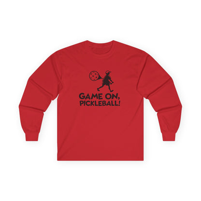 Men's Lightweight Pickleball Long Sleeves top - Game On Pickleball Red