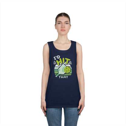 Women's Playful Pickleball Tank Top - I'd Hit That