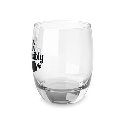 Pickleball Cool Whiskey Glass - Dink Responsibly