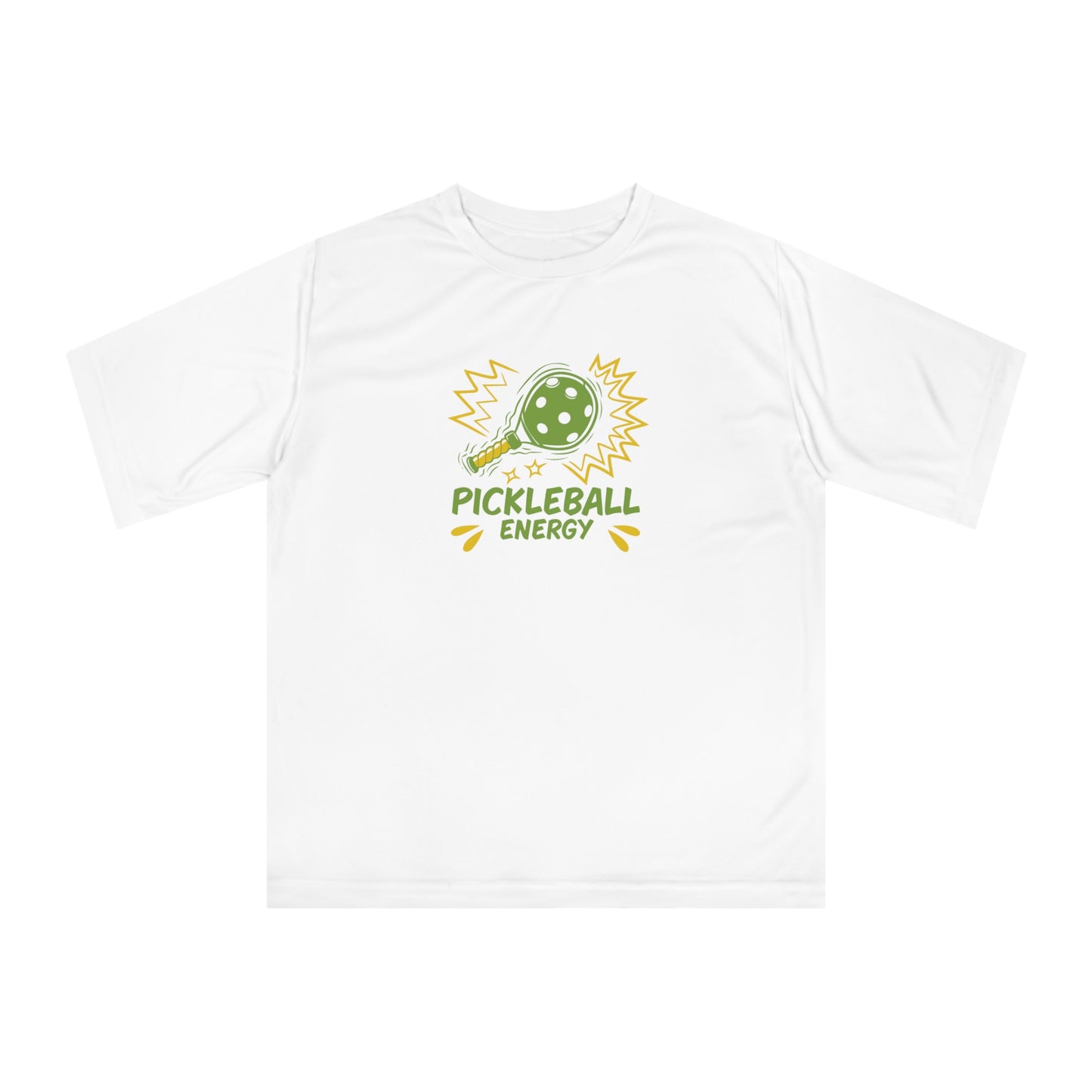 Men's Durable Pickleball T-shirt - Pickleball Energy White