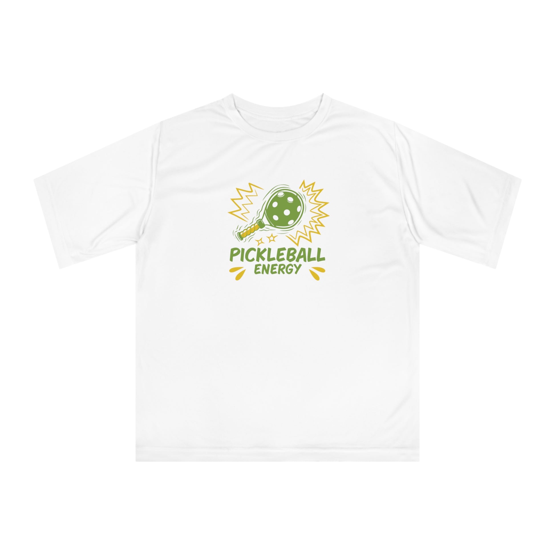 Men's Durable Pickleball T-shirt - Pickleball Energy White