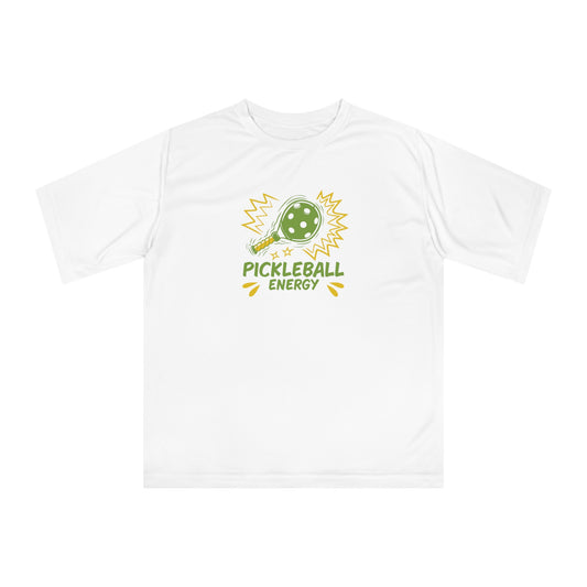 Men's Durable Pickleball T-shirt - Pickleball Energy White