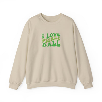 Men's Comfy Pickleball Sweatshirt - I Love Pickleball