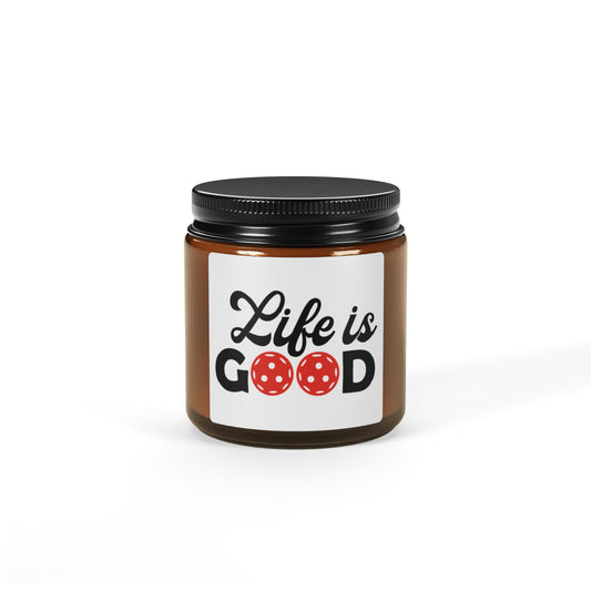 Pickleball Delightful Candle - Life is Good Amber