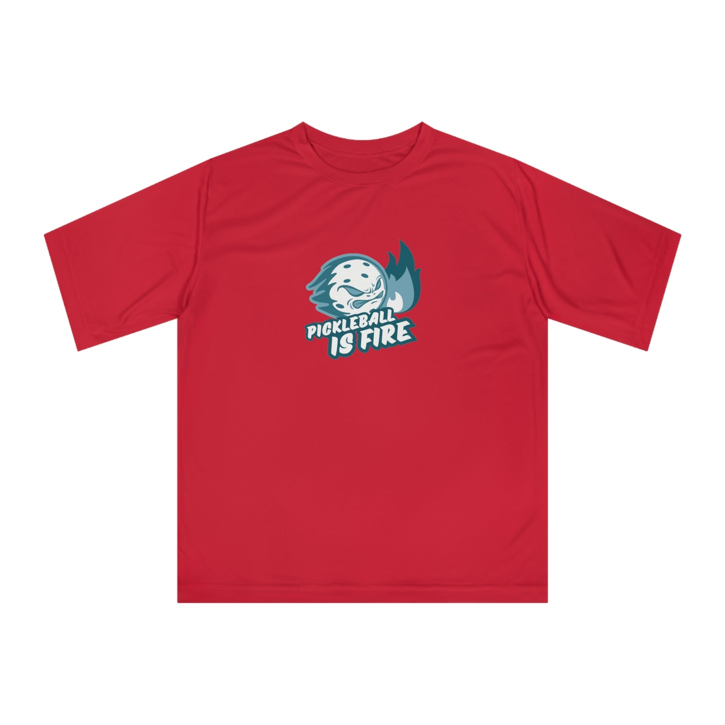 Women's Funny Pickleball T-Shirt - Pickleball Is Fire Red
