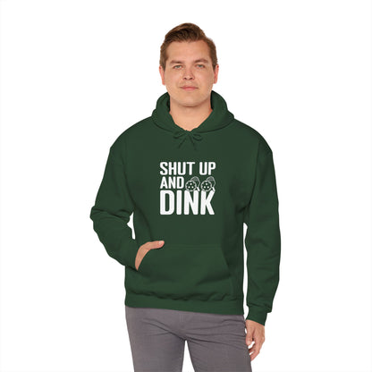 Men's Hilarious Pickleball Hoodie - Shut Up and Dink