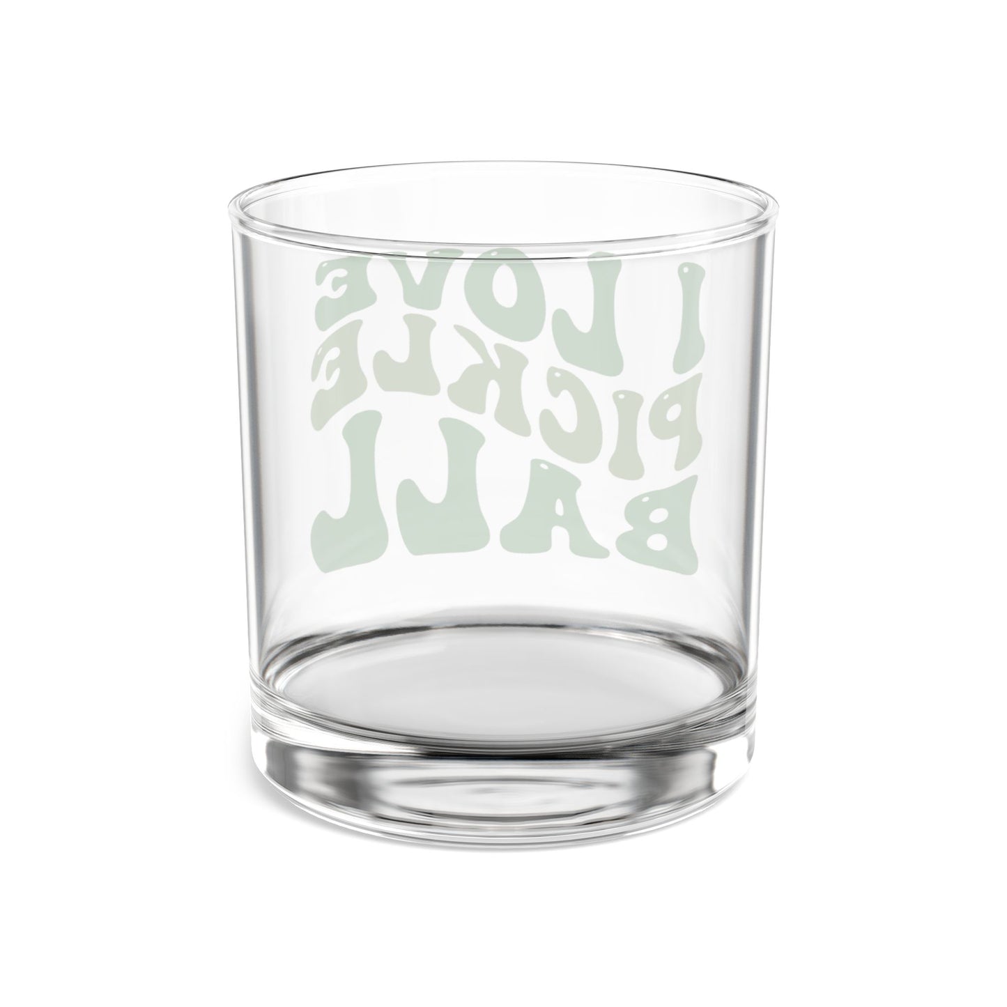 Pickleball Cute Rocks Glass - I Love Pickleball