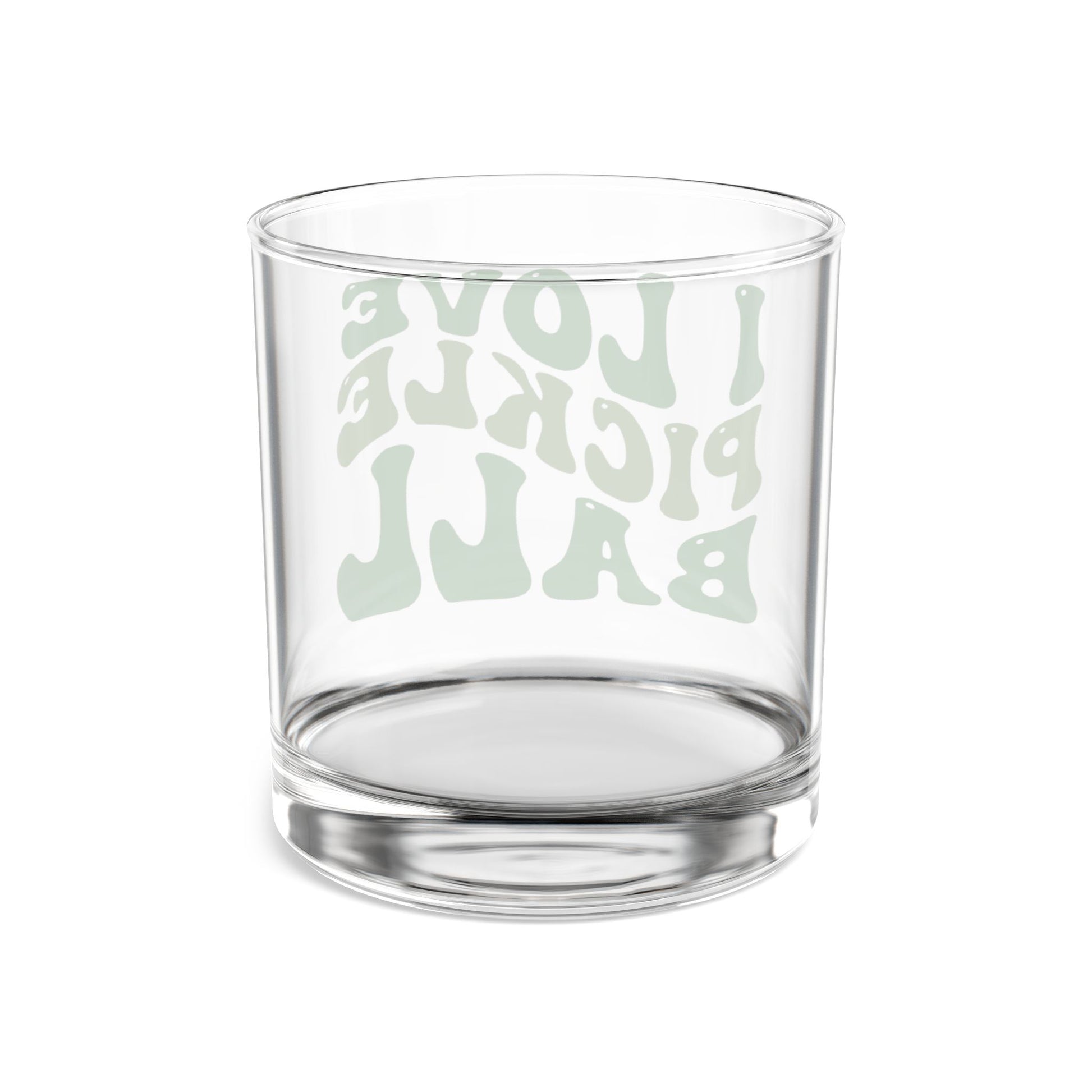 Pickleball Cute Rocks Glass - I Love Pickleball