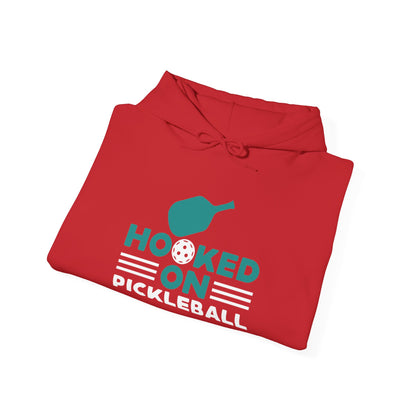 Men's Funny Pickleball Hoodie - Hooked on Pickleball