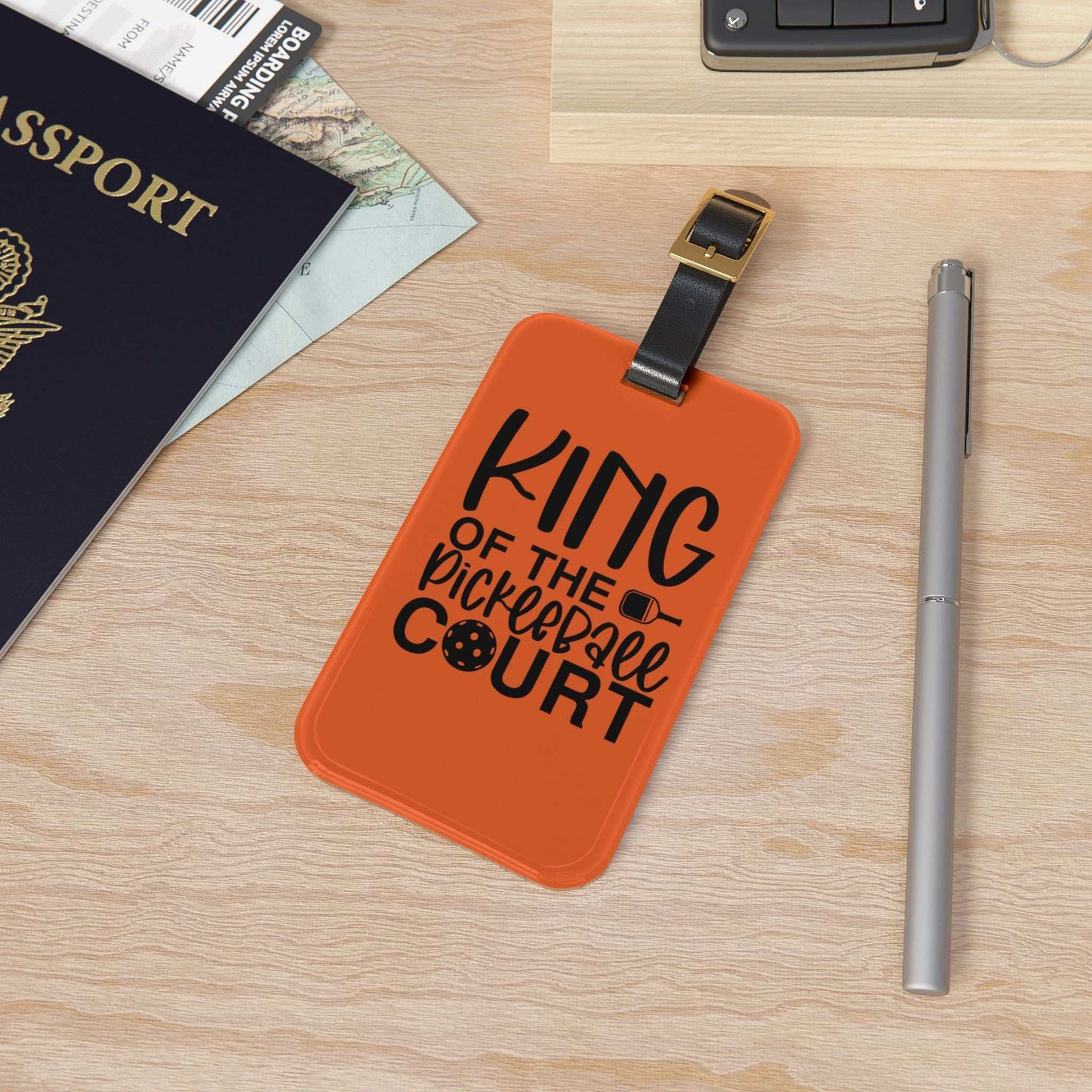 Pickleball Stylish Luggage Tag - King of the Pickleball Court